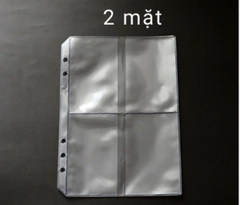Trang lẻ đựng ảnh A5 - sheet PVC cho binder A5