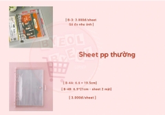 Trang lẻ đựng card A5 6 còng - Sheet PP A5