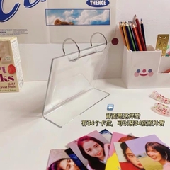 Kệ mica để bàn đựng ảnh, card idol kpop