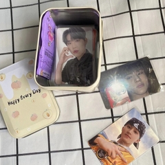 Hộp thiếc đựng ảnh thẻ bo góc - card kpop
