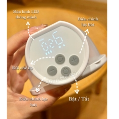 ￼Máy hút sữa Momcozy S12 Pro máy hút sữa điện đôi không dây tiện lợi động cơ khỏe không gây tiếng ồn