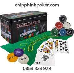 Bộ 200 Chip Poker Texas Hold'em