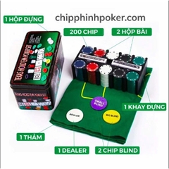 Bộ 200 Chip Poker Texas Hold'em