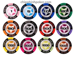 Vali Phỉnh Poker 200 Chip Có Số Casino Cao Cấp Giá Rẻ