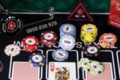 Bộ Phỉnh Poker 500 Chip Ceramic Napoleon Chuyên Nghiệp 4 Tone Màu