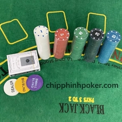 Bộ 500 Chip Poker Texas Hold'em