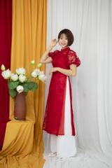 Cách tân cổ 2,5cm vải ren