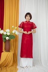 Cách tân cổ 2,5cm vải ren