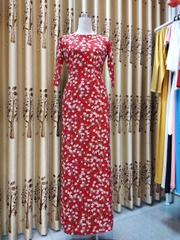 Áo dài hoa nhí