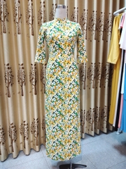 Áo dài hoa nhí