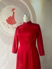 Áo dài queen thêu tay thủ công/ Áo dài Trung Đồng