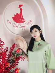 Set cách tân ngọc trai cổ mấn / Áo dài Trung Đồng