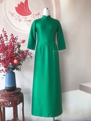 Áo dài trơn chất vải lụa Ánh sao Thái Tuấn cao cấp/ Áo dài Trung Đồng