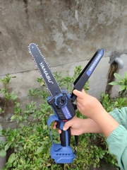 Thân Máy Cưa Xích Pin 8 Inch YMS-MCX8 (Chân Pin Phổ Thông Makita M21) - Động Cơ Không Chổi Than Brushless - Tặng 2 Xích