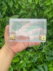 Vỏ bình acquy xe máy YT4 nhựa ABS chống cháy trong suốt