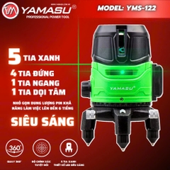 Máy cân bằng laser 5 tia xanh siêu sáng YAMASU YMS-122