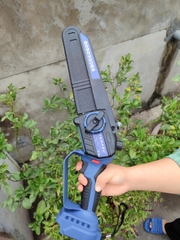 Thân Máy Cưa Xích Pin 8 Inch YMS-MCX8 (Chân Pin Phổ Thông Makita M21) - Động Cơ Không Chổi Than Brushless - Tặng 2 Xích