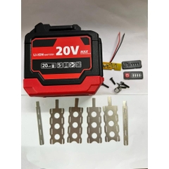 Vỏ đựng pin, model 4P 20 cell chất liệu nhựa ABS, không kèm pin , mới 100%