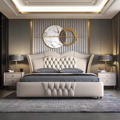 GIƯỜNG NGỦ BỌC DA CAO CẤP HIỆN ĐẠI - LB02