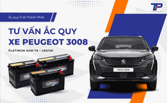 Tư vấn ắc quy xe Peugeot 3008: Bảng giá và thông số kỹ thuật