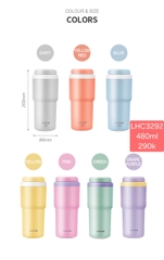 LHC3292 - Bình giữ nhiệt LocknLock Daily Macaron Tumbler 480ml
