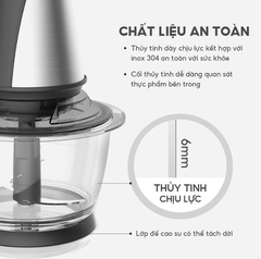 Máy xay thịt hãng Đức LEBENLANG LBL1930 dung tích 1,2L-  công suất 400W