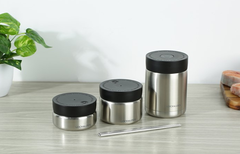 LHC8031SLV - Bộ hộp cơm giữ nhiệt L&L bằng thép không gỉ - Màu bạc