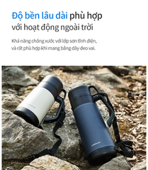 Bình Giữ Nhiệt To 1.8L LocknLock Nắp Cốc , Phích Có Dây Quai LHC1485