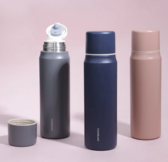 Bình Giữ Nhiệt LocknLock 505ml- Nắp Cốc- Một Chạm Maman Cup Vacuum Bottle Lock&Lock LHC1487