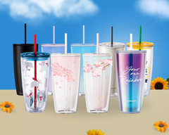 HAP522-Ly nhựa 2 lớp Lock&Lock kèm ống hút 750ml