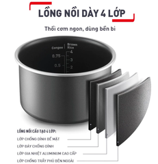 Nồi cơm điện tử 0,7L Tefal Rice Mate Mini RK515168