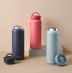 Bình giữ nhiệt LocknLock Jumbo Tumbler LHC4300, dung tích 900ml, có quai xách