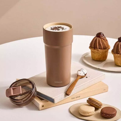 Ly giữ nhiệt phủ sứ LocknLock 650ml, thép SUS304 Metro Cafe Tumbler LHC4359
