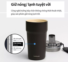 Ly giữ nhiệt phủ sứ LocknLock 650ml, thép SUS304 Metro Cafe Tumbler LHC4359