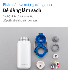 Bình giữ nhiệt 350ml cho bé LocknLock Chính hãng, Kèm sticker, có quai xách, giữ nóng lạnh lâu LHC3283