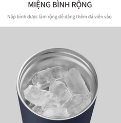 Ly giữ nhiệt LocknLock 540ml có nắp chặn Chính hãng có quai xách tiện lợi LHC4268