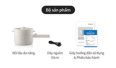 Nồi điện đa năng Lock&lock Electric multi pot 1.5L màu ngà EJP436IVY