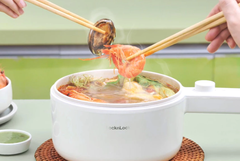 Nồi điện đa năng Lock&lock Electric multi pot 1.5L màu ngà EJP436IVY