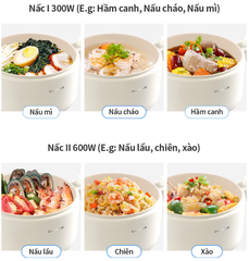 Nồi điện đa năng Lock&lock Electric multi pot 1.5L màu ngà EJP436IVY