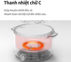 Nồi điện đa năng Lock&lock Electric multi pot 1.5L màu ngà EJP436IVY
