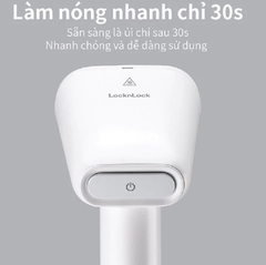 Bàn ủi hơi nước LocknLock Chính hãng 250ml 1600W, mặt là phủ sứ, dùng được cho mọi loại vải ENI223