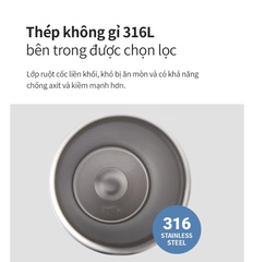Ly Giữ Nhiệt LocknLock 550ml Mở Nắp 1 Chạm Thép Không Gỉ Nhiều Màu Cute Chính Hãng LHC3249