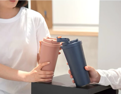 Ly Giữ Nhiệt LocknLock 550ml Mở Nắp 1 Chạm Thép Không Gỉ Nhiều Màu Cute Chính Hãng LHC3249