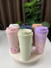 Ly Giữ Nhiệt LocknLock 550ml Mở Nắp 1 Chạm Thép Không Gỉ Nhiều Màu Cute Chính Hãng LHC3249