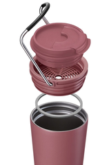 Ly giữ nhiệt LocknLock 540ml LHC4269 Chính hãng, có quai xách, nắp kín để xe hơi có lọc chặn đá