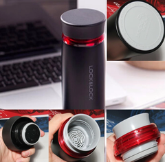 Bình giữ nhiệt LocknLock 450ml LHC4131 Chính hãng, giữ nóng lạnh lâu, có lưới lọc trà, miệng rộng