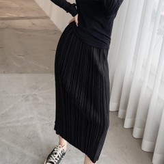 Chân váy xốp li dài