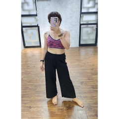 Quần thun tăm, quần ống rộng thun tăm xuất Hàn, chuẩn phong cách Hàn Quốc