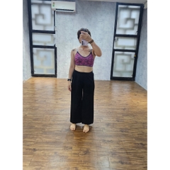 Quần thun tăm, quần ống rộng thun tăm xuất Hàn, chuẩn phong cách Hàn Quốc