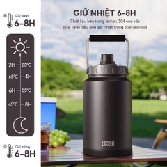 Bình giữ nhiệt LEBENLANG 3.8L Màu Đen - LBL3028